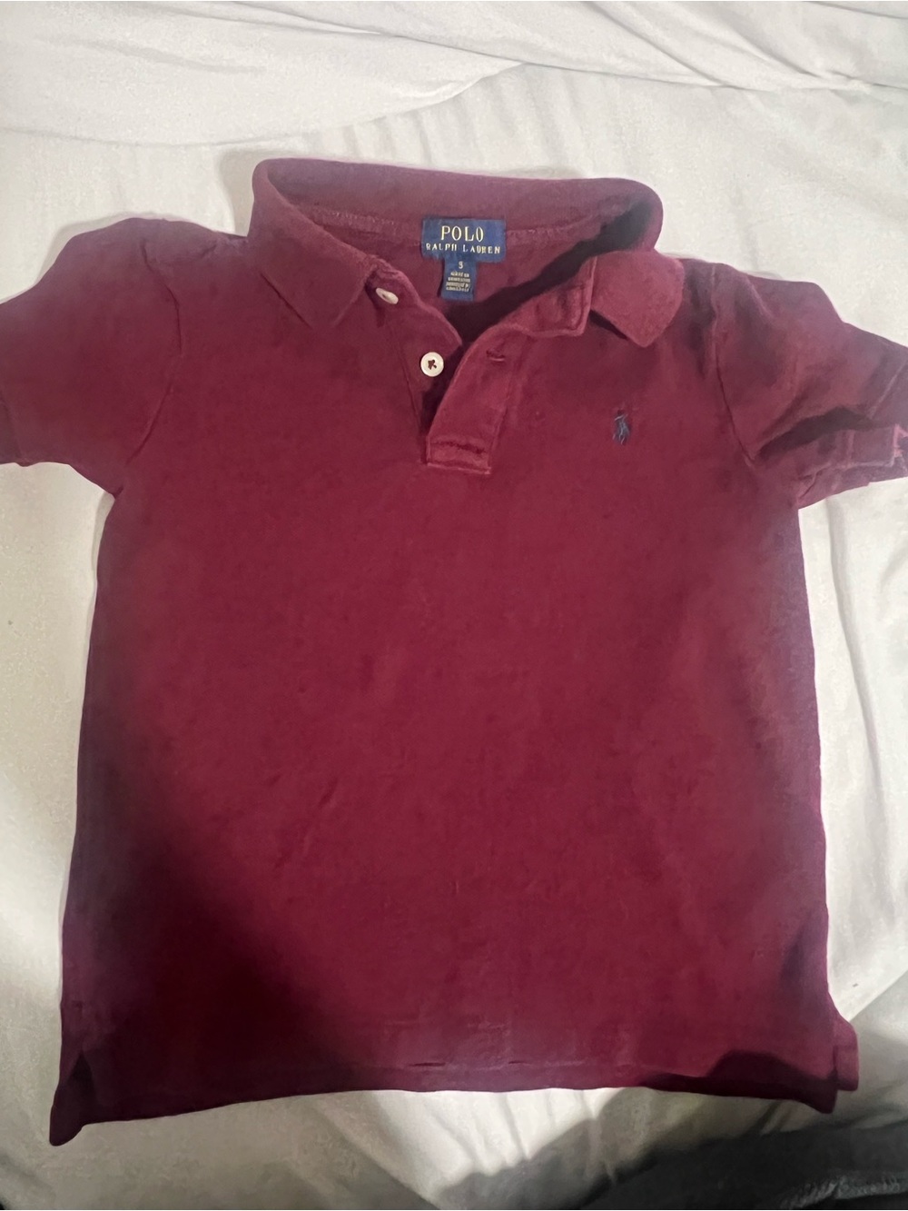 Polo by Ralph Lauren Kids Maroon Short-Sleeve Polo